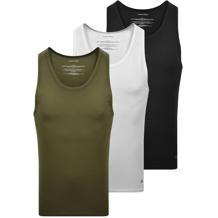 Image number 1 for Calvin Klein 3 Pack Vests Multi