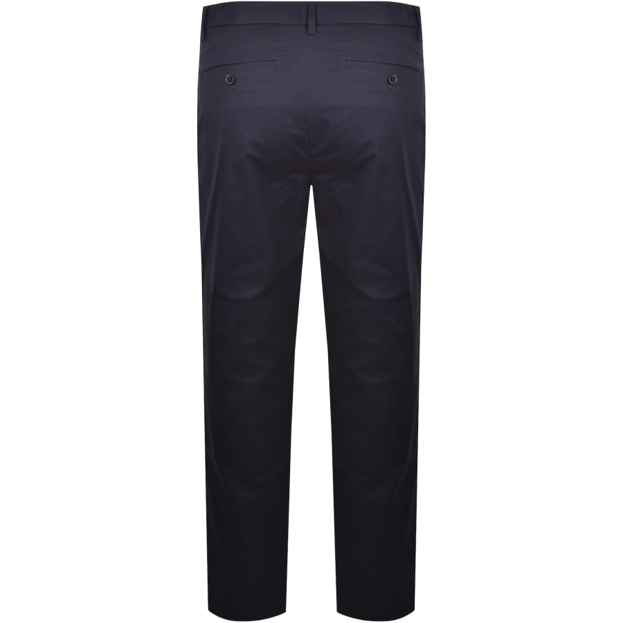 Image number 2 for Calvin Klein Slim Sateen Chino Trousers Navy