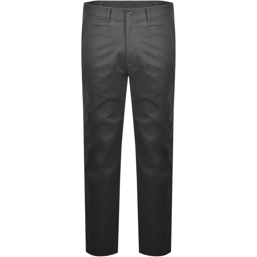 Image number 1 for Calvin Klein Slim Sateen Chino Trousers Grey