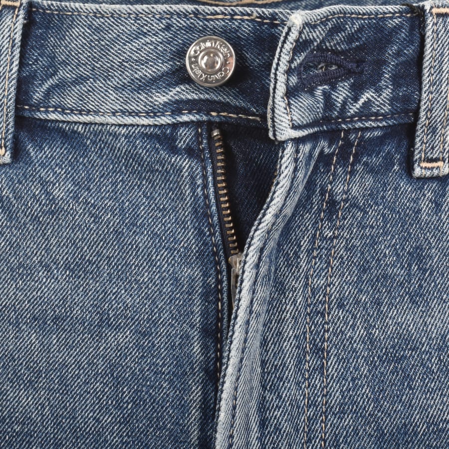 Image number 5 for Calvin Klein Jeans Straight Fit Jeans Light Blue