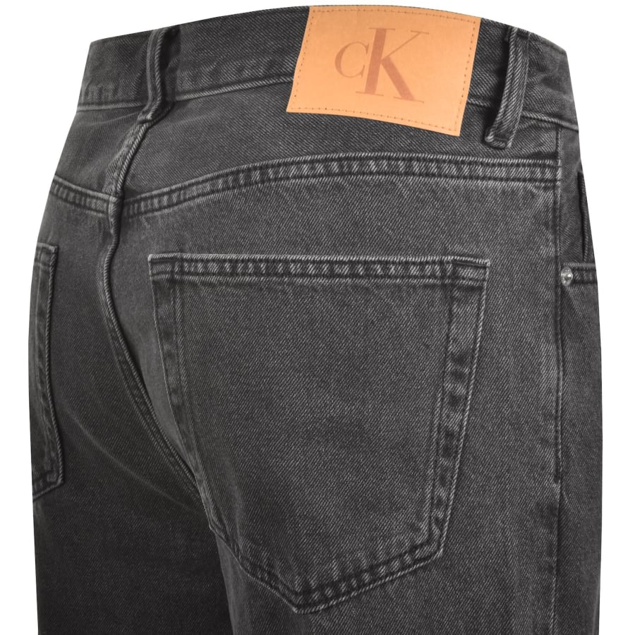 Image number 4 for Calvin Klein Jeans Straight Fit Jeans Black