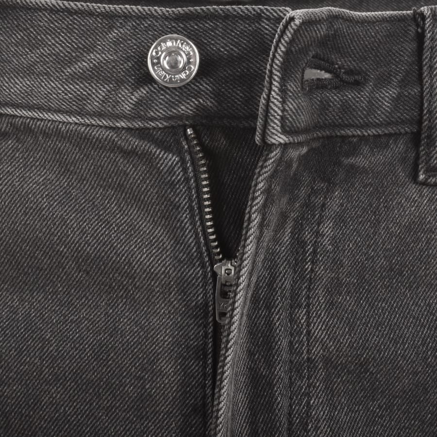 Image number 5 for Calvin Klein Jeans Straight Fit Jeans Black
