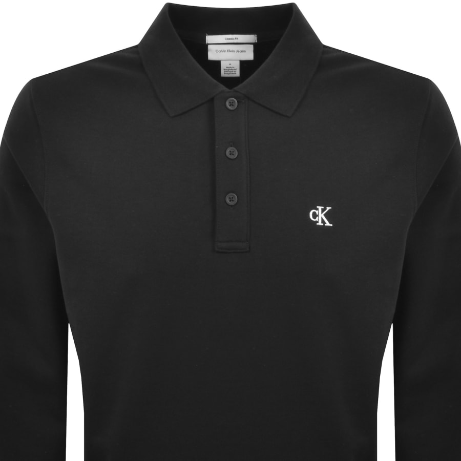 Image number 2 for Calvin Klein Jeans Polo Sweatshirt Black