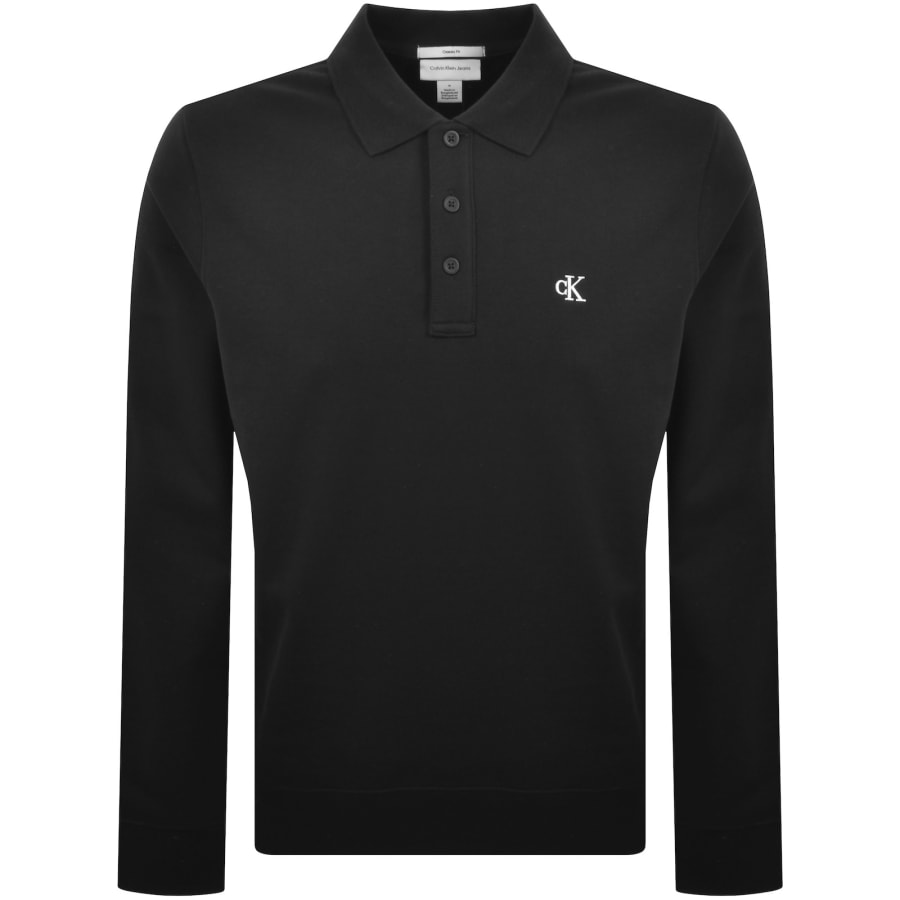 Image number 1 for Calvin Klein Jeans Polo Sweatshirt Black