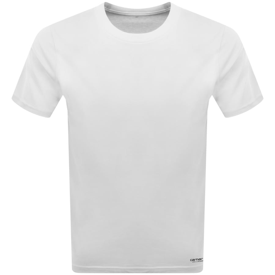 Image number 2 for Carhartt WIP 2 Pack Short Sleeved T Shirt White