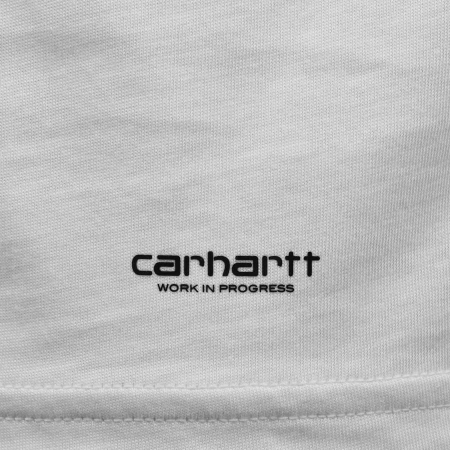 Image number 3 for Carhartt WIP 2 Pack Short Sleeved T Shirt White