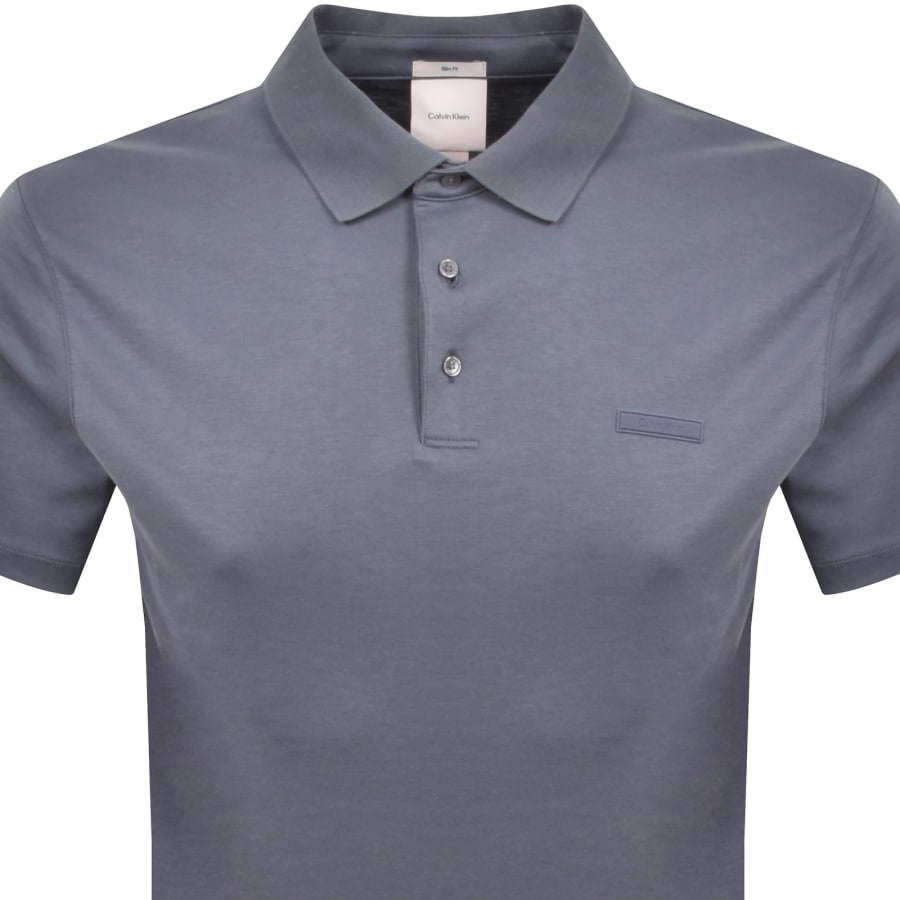 Image number 2 for Calvin Klein Supima Cotton Polo Blue
