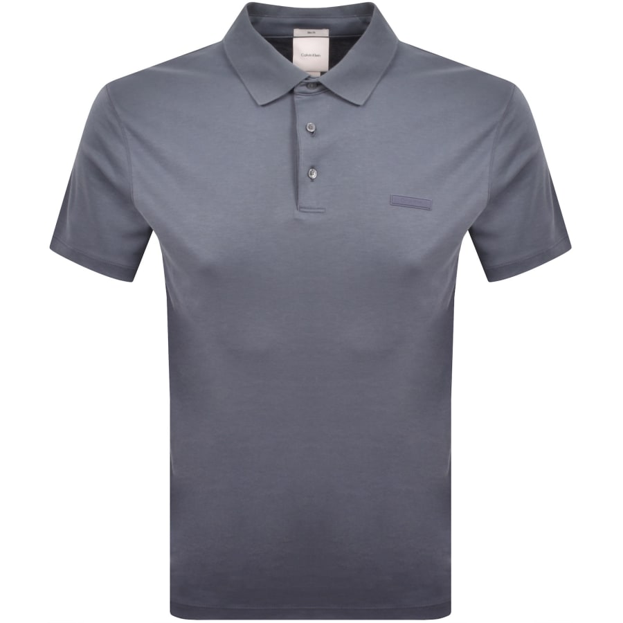 Image number 1 for Calvin Klein Supima Cotton Polo Blue