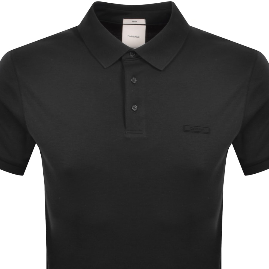 Image number 2 for Calvin Klein Supima Cotton Polo Black