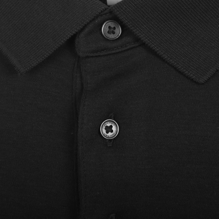 Image number 4 for Calvin Klein Supima Cotton Polo Black