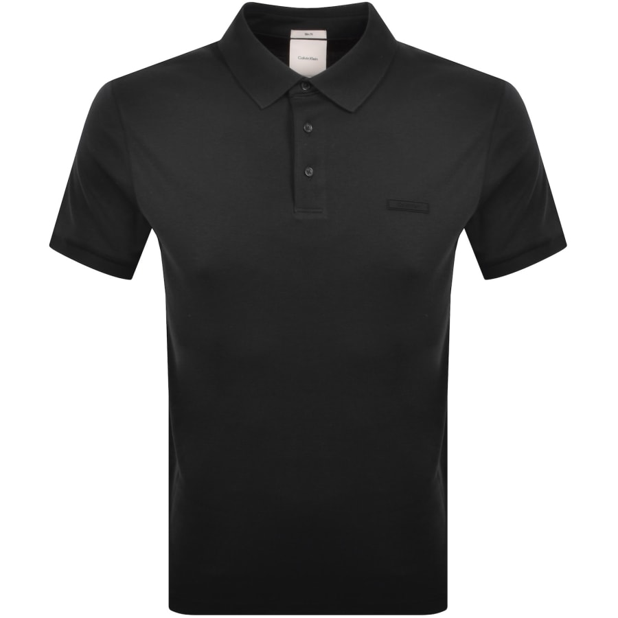 Image number 1 for Calvin Klein Supima Cotton Polo Black
