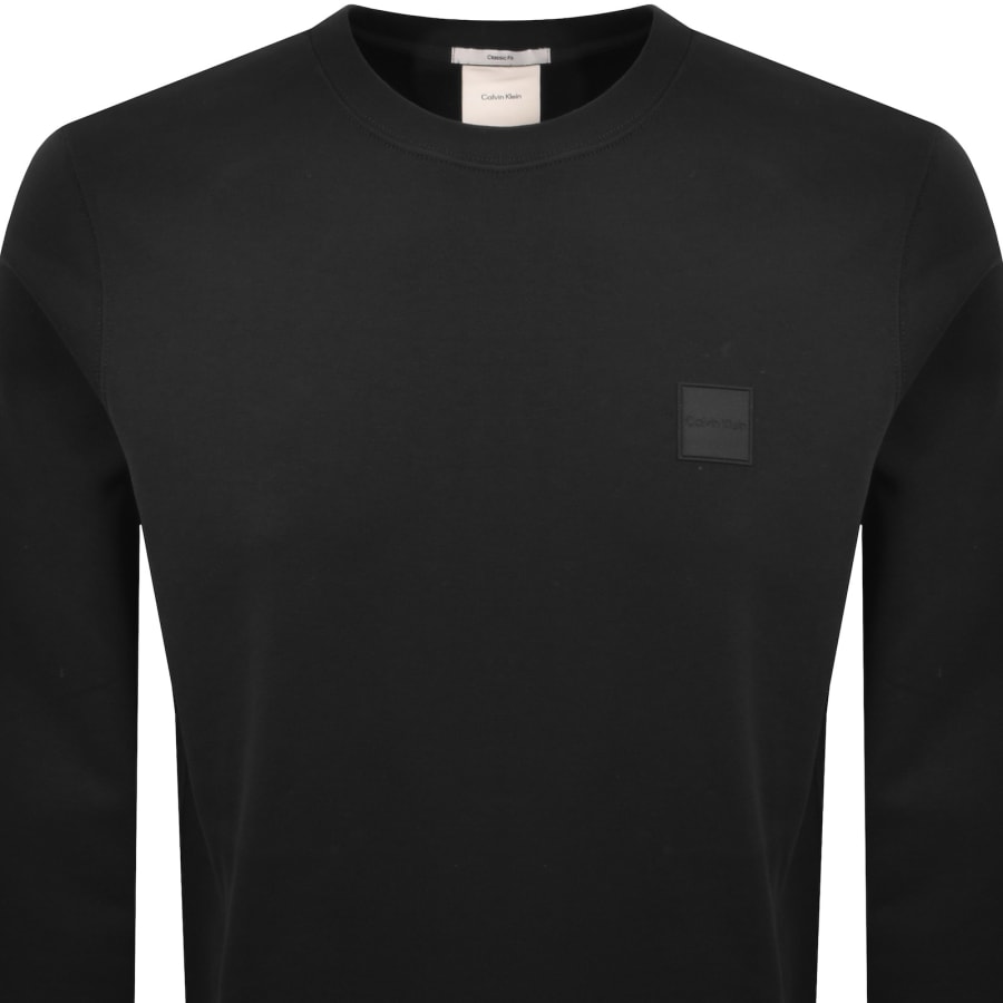 Image number 2 for Calvin Klein Badge Sweatshirt Black