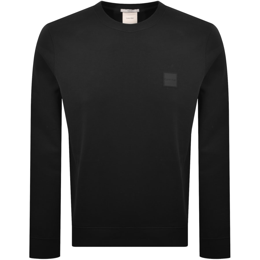 Image number 1 for Calvin Klein Badge Sweatshirt Black