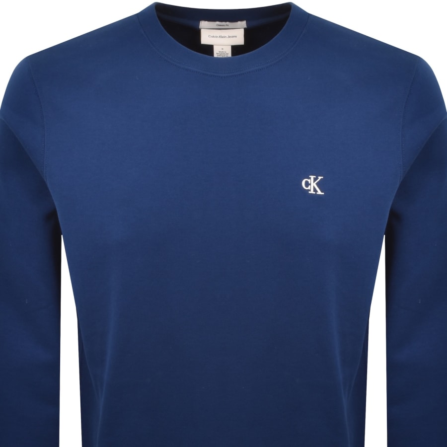 Image number 2 for Calvin Klein Sweatshirt Estate Blue