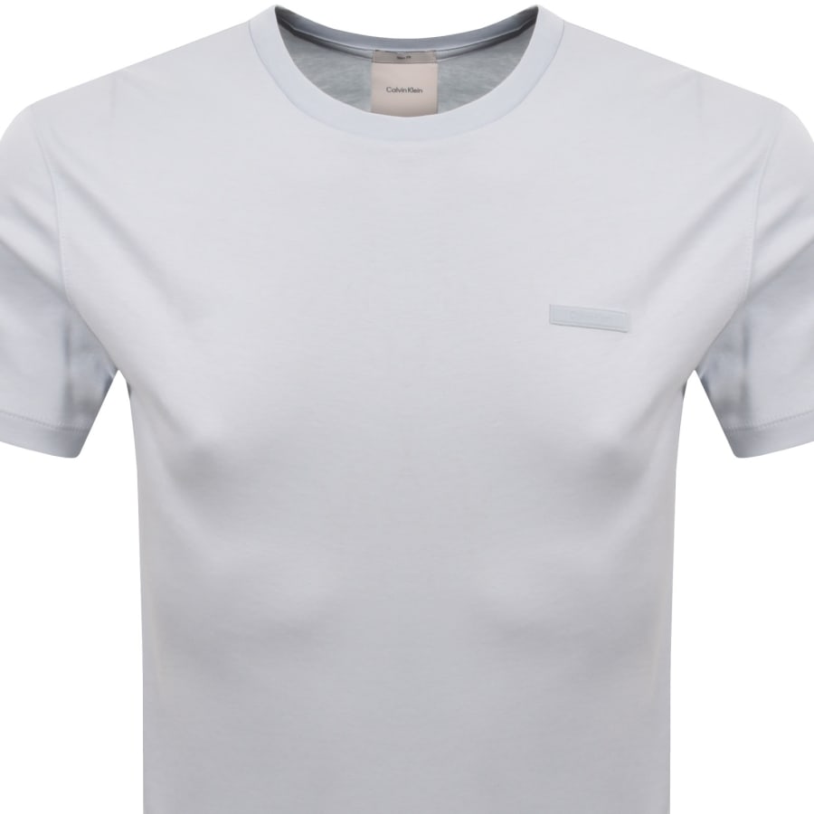 Image number 2 for Calvin Klein Slim Fit Supima T Shirt Blue