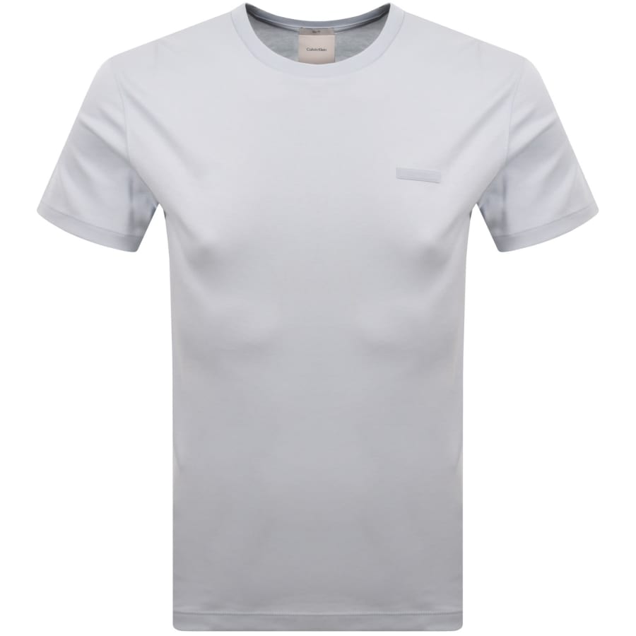 Image number 1 for Calvin Klein Slim Fit Supima T Shirt Blue