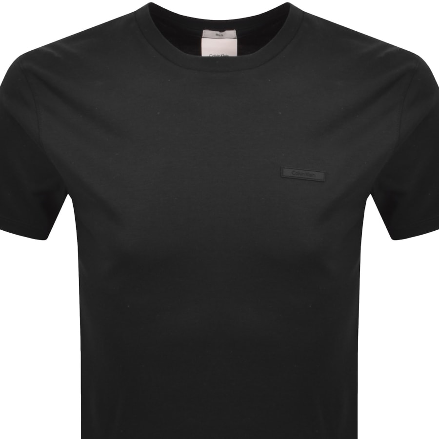 Image number 2 for Calvin Klein Slim Fit Supima T Shirt Black