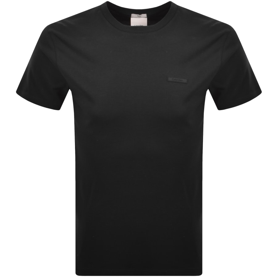 Image number 1 for Calvin Klein Slim Fit Supima T Shirt Black