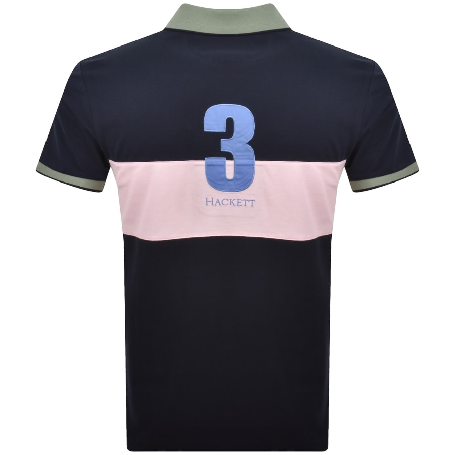 Image number 5 for Hackett Heritage Number Polo T Shirt Sage Green