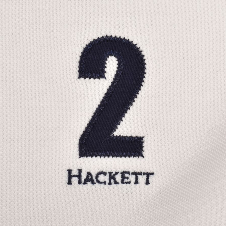 Image number 3 for Hackett Heritage Polo T Shirt Off White