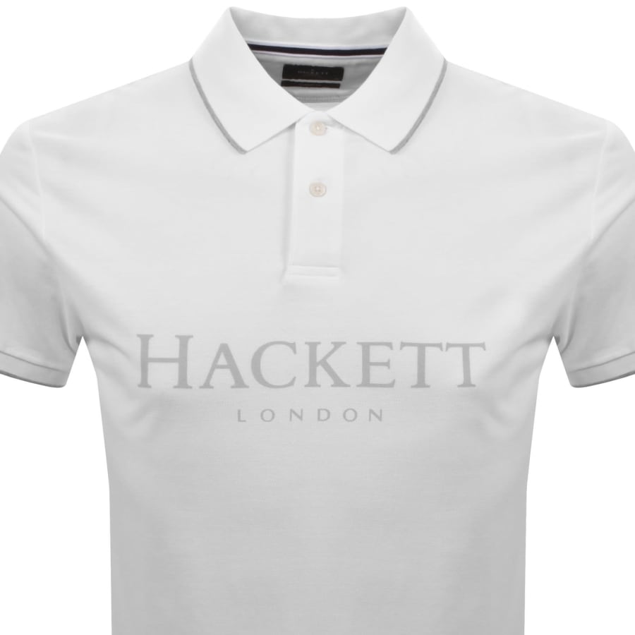 Image number 2 for Hackett Heritage Polo T Shirt White