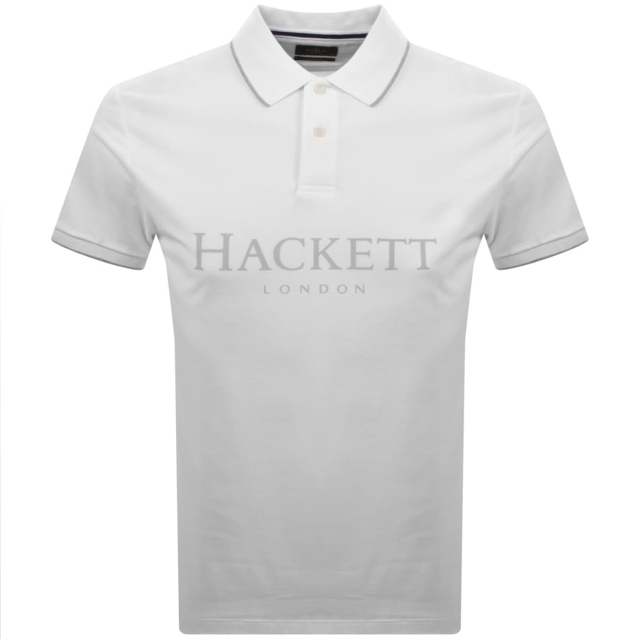 Image number 1 for Hackett Heritage Polo T Shirt White