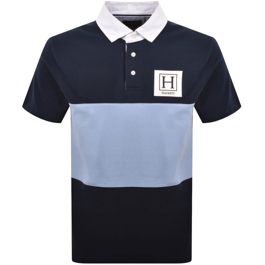 Image number 1 for Hackett Heritage Polo T Shirt Navy
