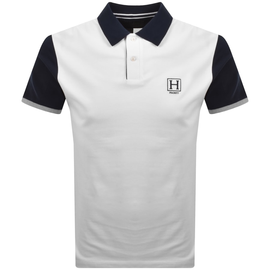 Image number 2 for Hackett Heritage Quad Polo T Shirt White