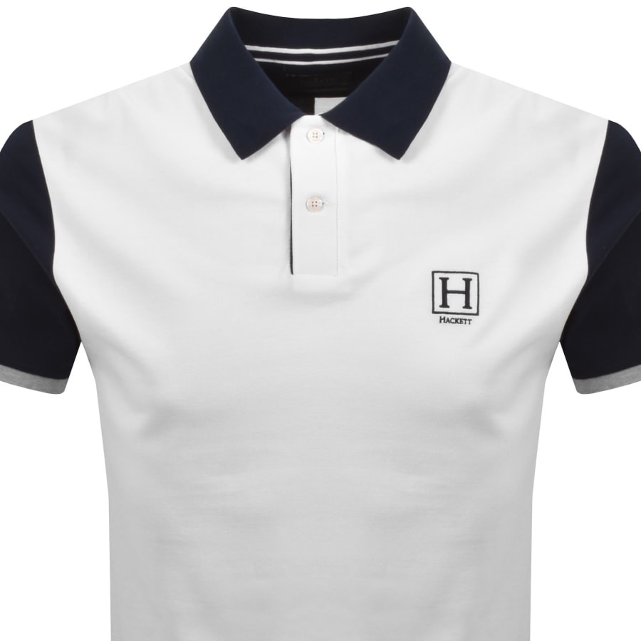 Image number 3 for Hackett Heritage Quad Polo T Shirt White