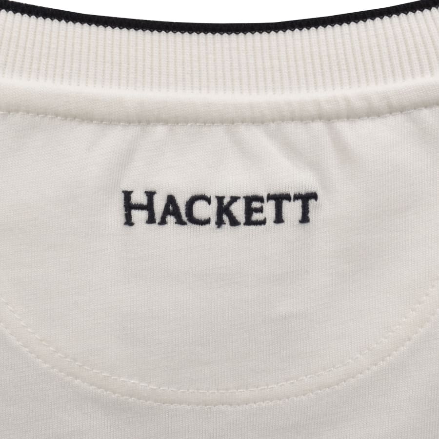 Image number 4 for Hackett Heritage Number T Shirt Off White