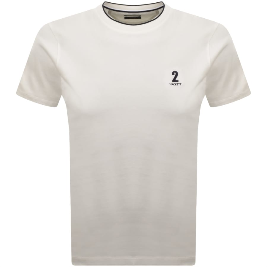 Image number 1 for Hackett Heritage Number T Shirt Off White