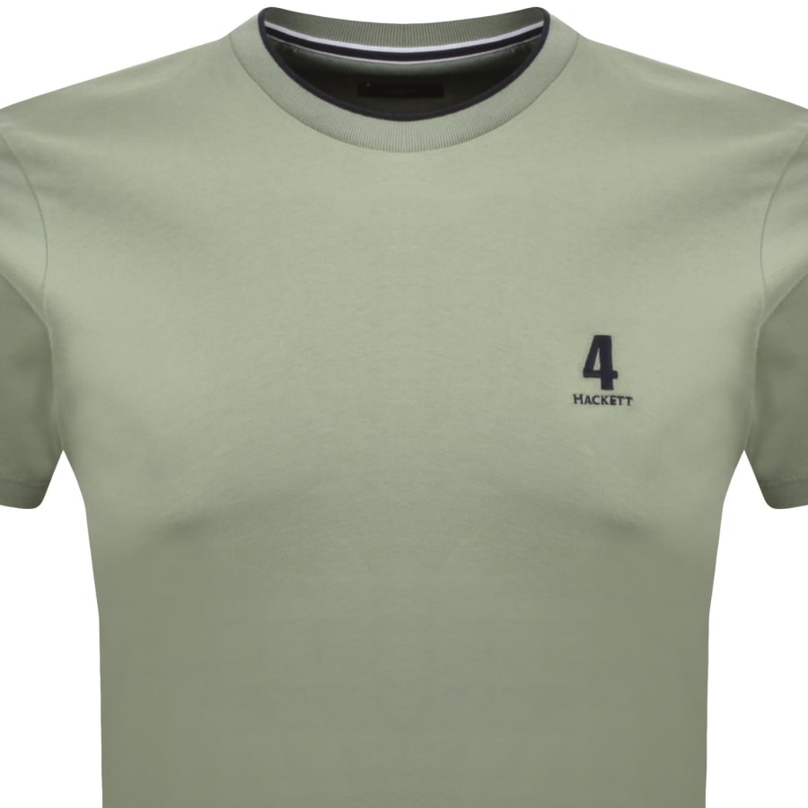 Image number 2 for Hackett Heritage Number T Shirt Green