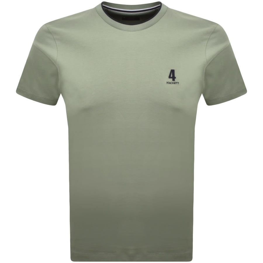 Image number 1 for Hackett Heritage Number T Shirt Green