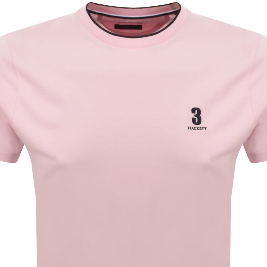 Image number 2 for Hackett Heritage Number T Shirt Light Pink