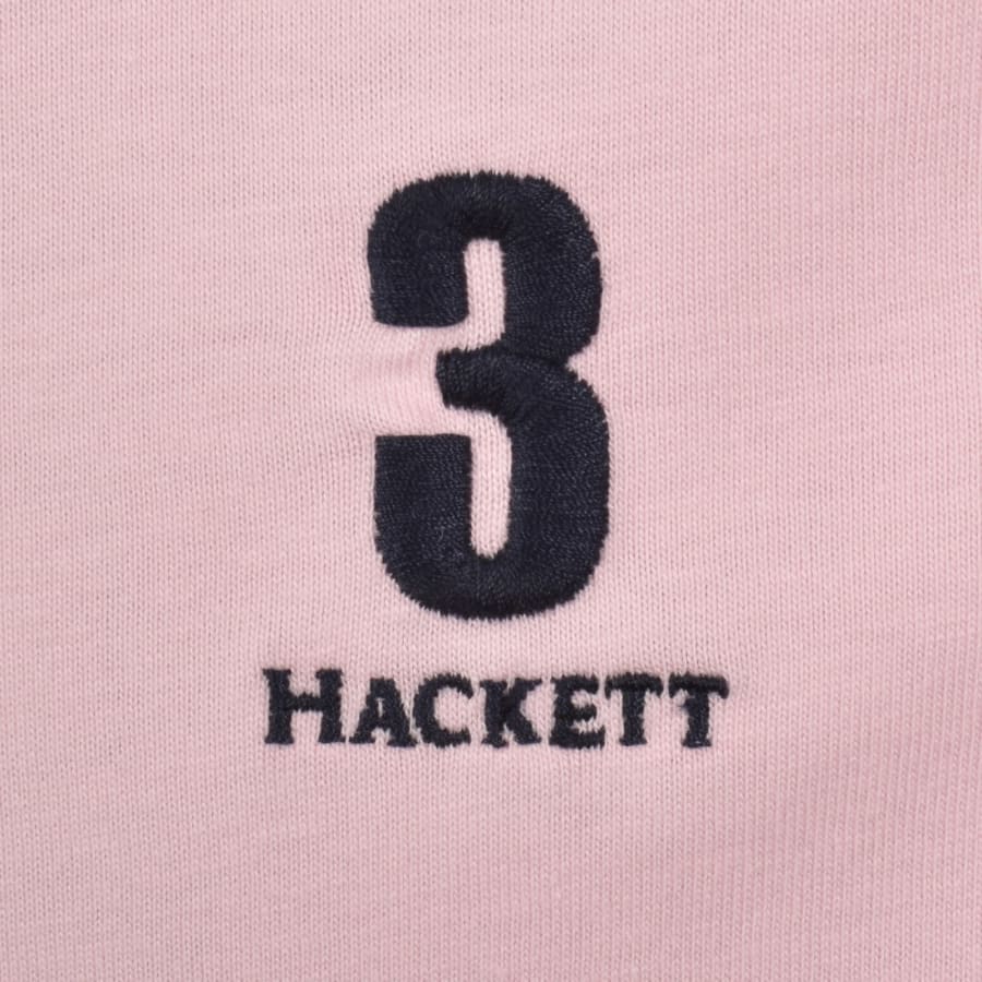 Image number 3 for Hackett Heritage Number T Shirt Light Pink