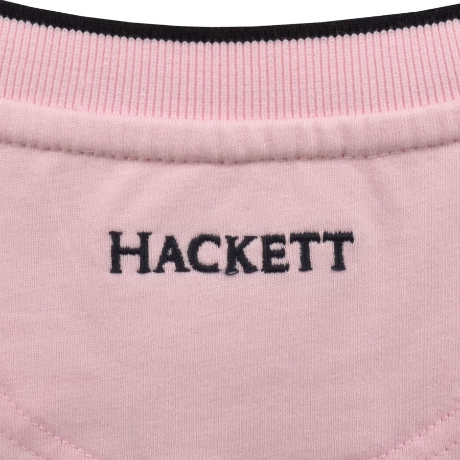 Image number 4 for Hackett Heritage Number T Shirt Light Pink