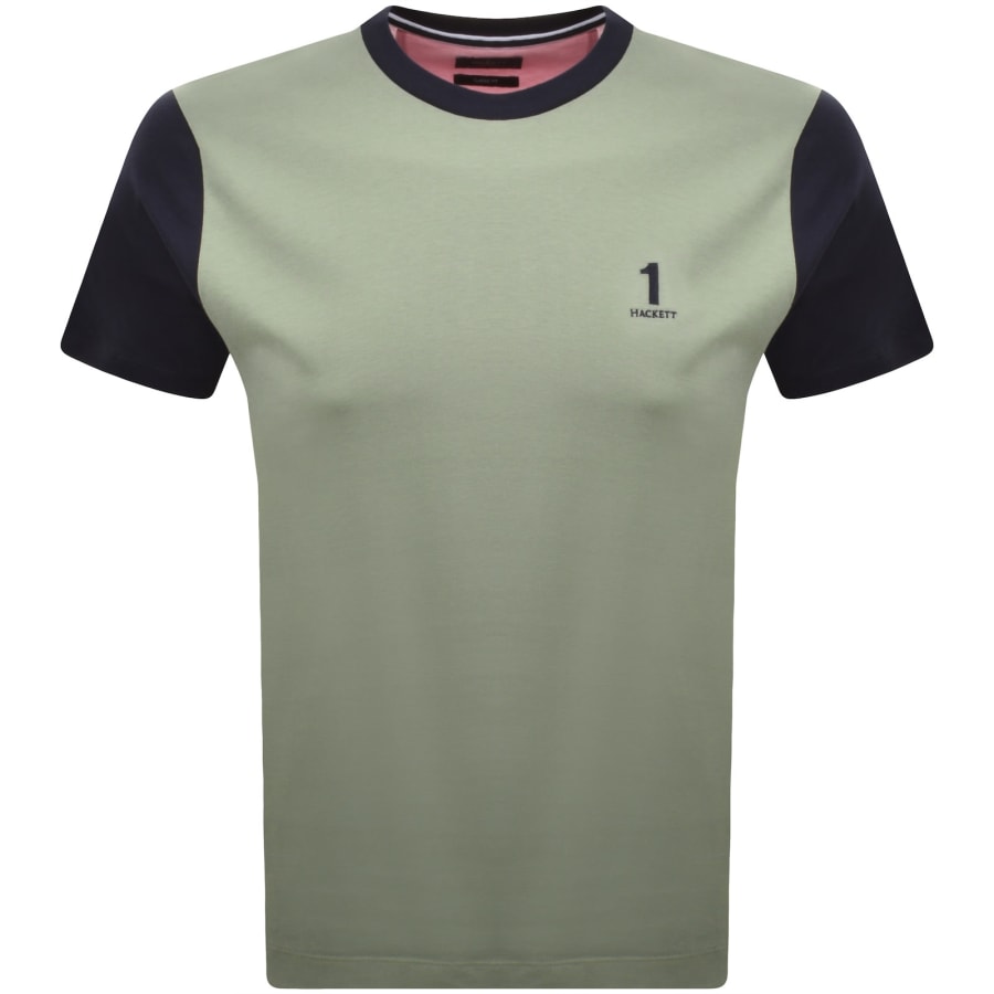 Image number 2 for Hackett Heritage Number T Shirt Green