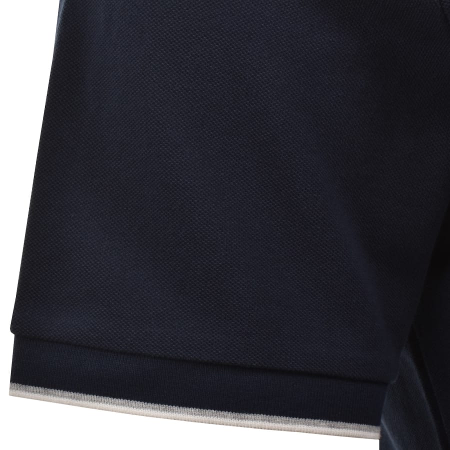 Image number 5 for Hackett Heritage Tipped Polo T Shirt Navy