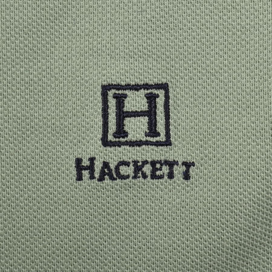 Image number 3 for Hackett Heritage Tipped Polo T Shirt Green