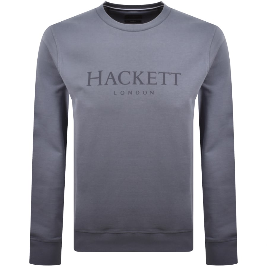 Image number 1 for Hackett Heritage Crew Neck Sweatshirt Blue