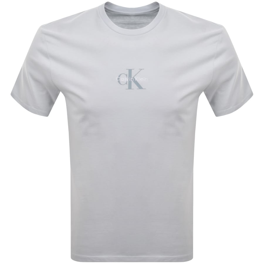Image number 1 for Calvin Klein Jeans Monologo T Shirt Blue