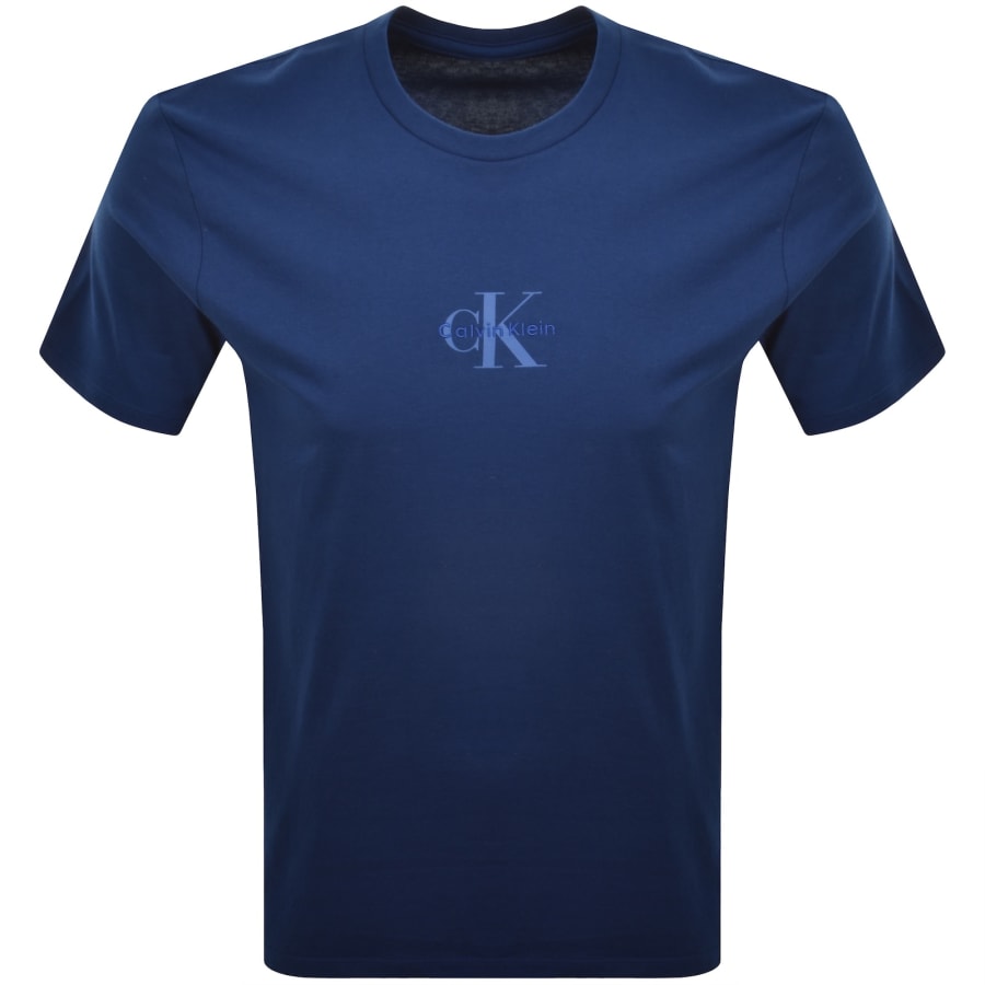 Image number 1 for Calvin Klein Jeans Monologo T Shirt Blue