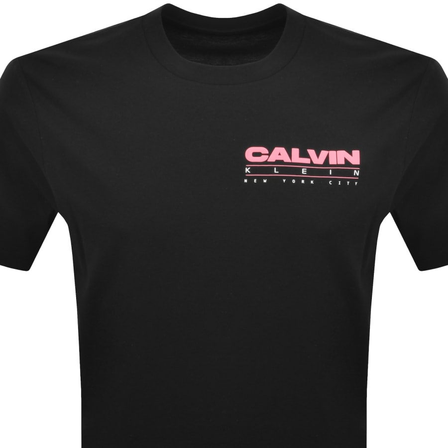Image number 3 for Calvin Klein Jeans Stack Graphic T Shirt Black
