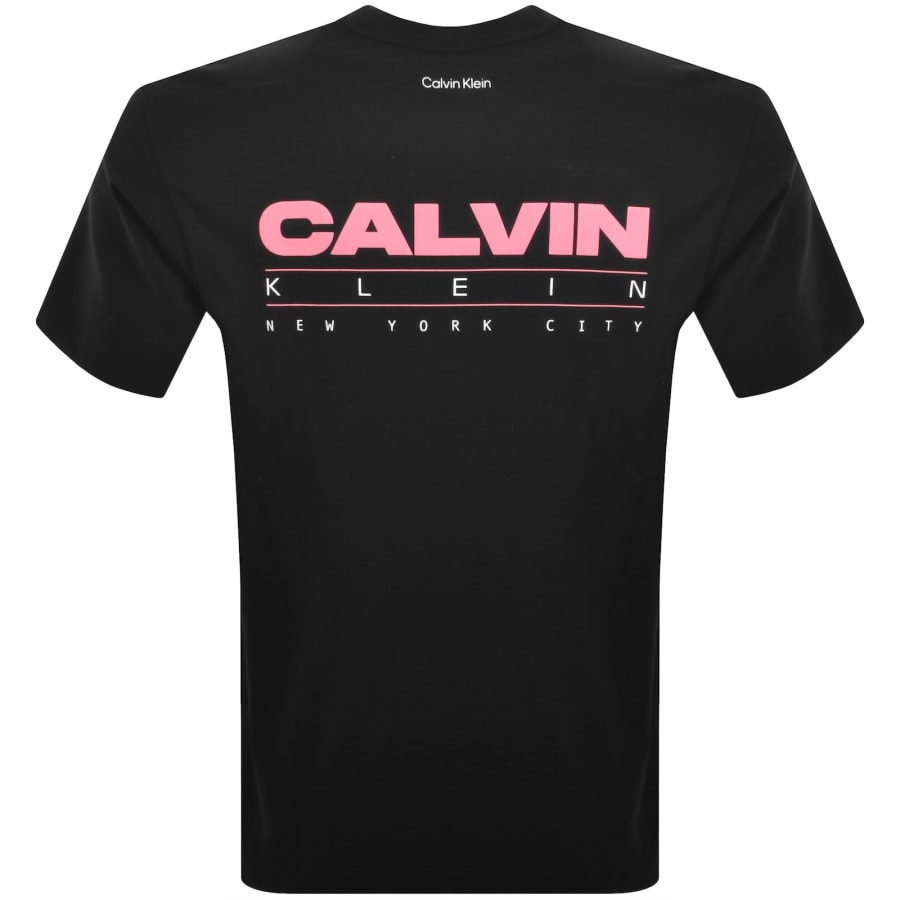 Image number 5 for Calvin Klein Jeans Stack Graphic T Shirt Black