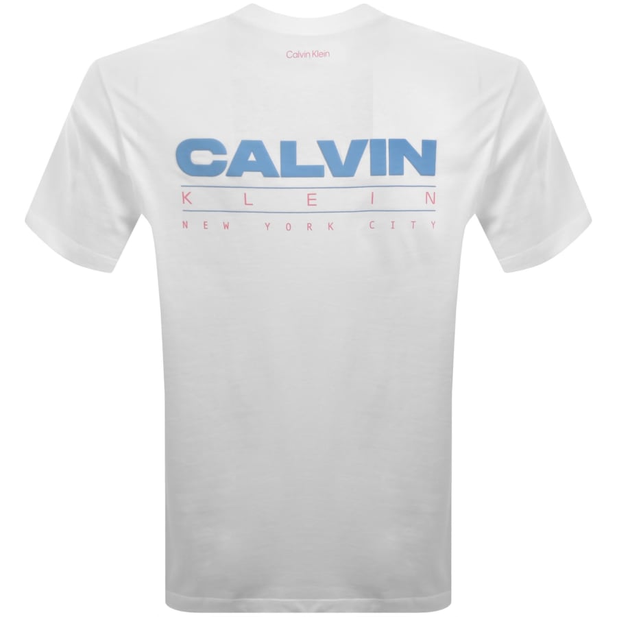 Image number 5 for Calvin Klein Jeans Stack Graphic T Shirt White