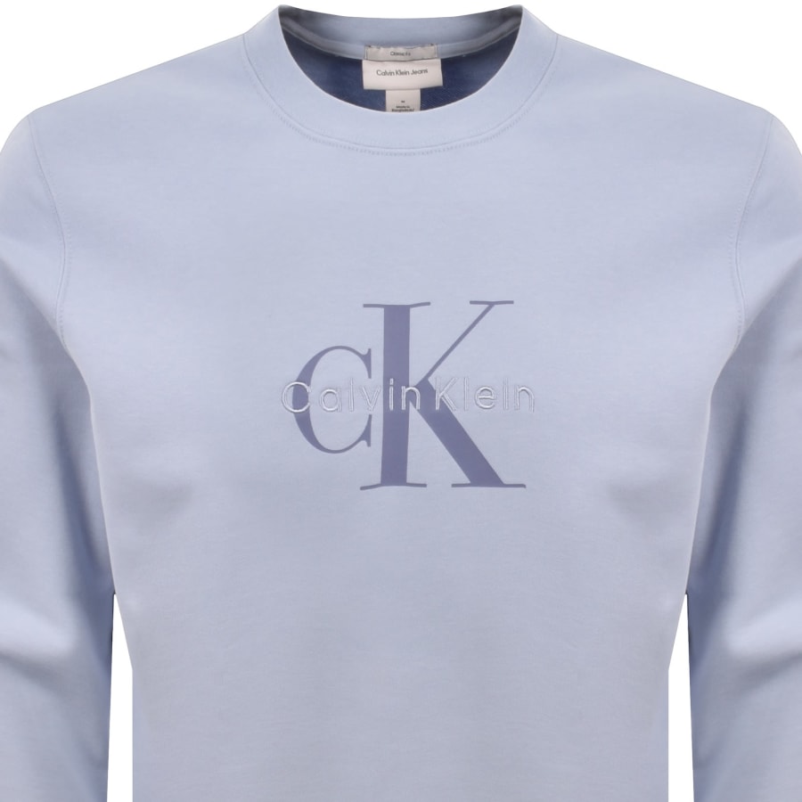 Image number 2 for Calvin Klein Jeans Monologo Sweatshirt Blue