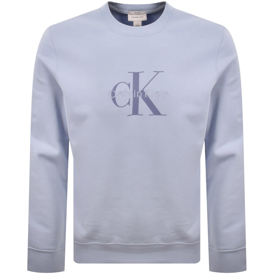 Image number 1 for Calvin Klein Jeans Monologo Sweatshirt Blue