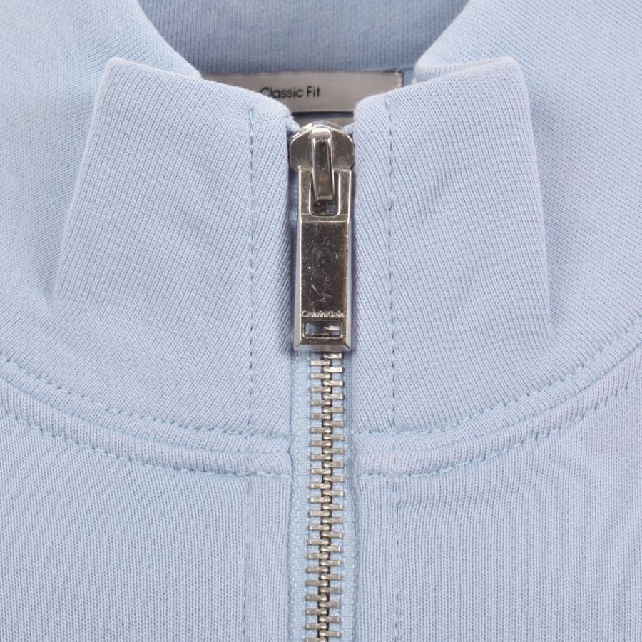 Image number 4 for Calvin Klein Jeans Monologo Zip Sweatshirt Blue