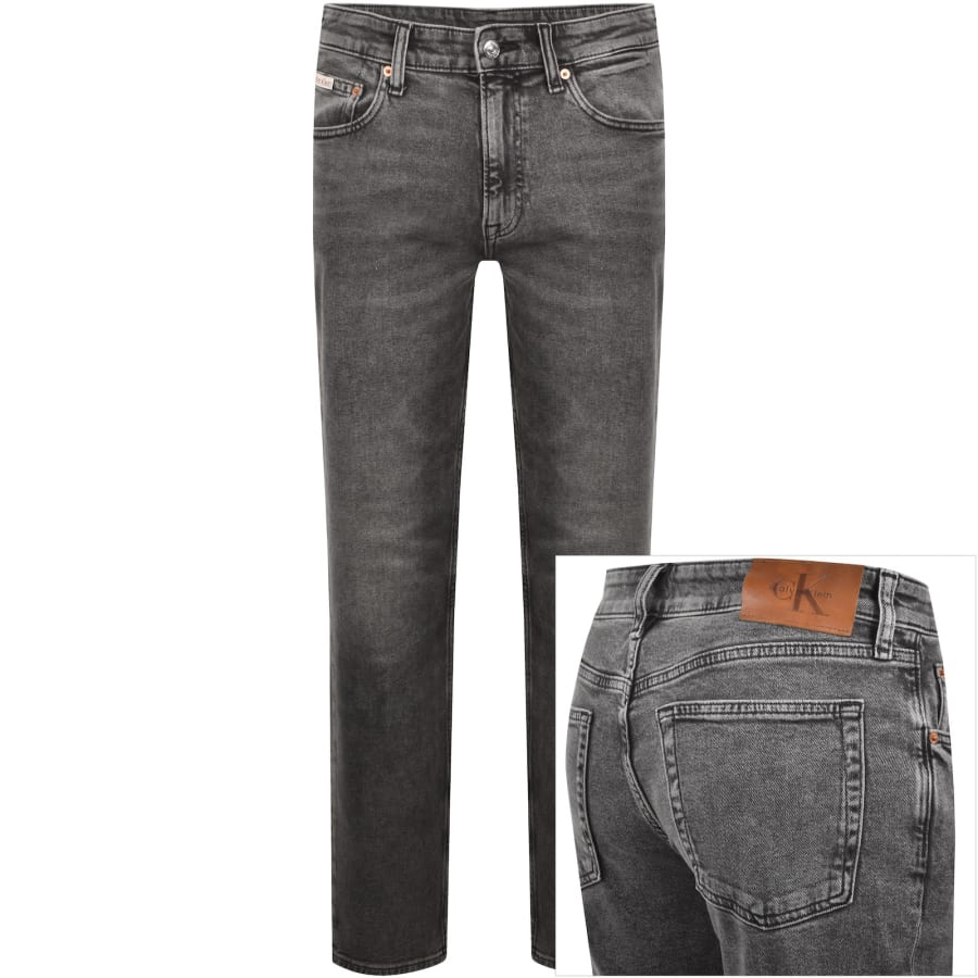 Image number 1 for Calvin Klein Jeans Slim Fit Jeans Grey