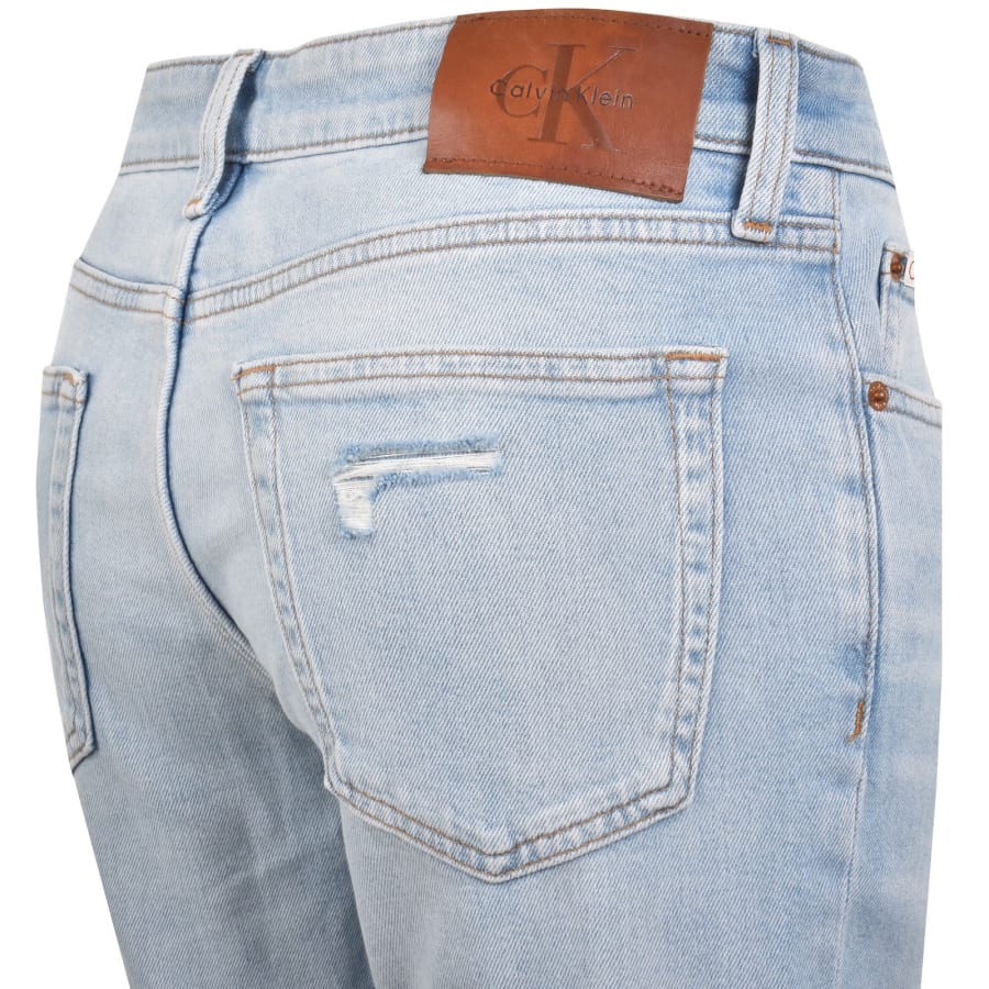 Image number 4 for Calvin Klein Jeans Slim Fit Jeans Light Blue